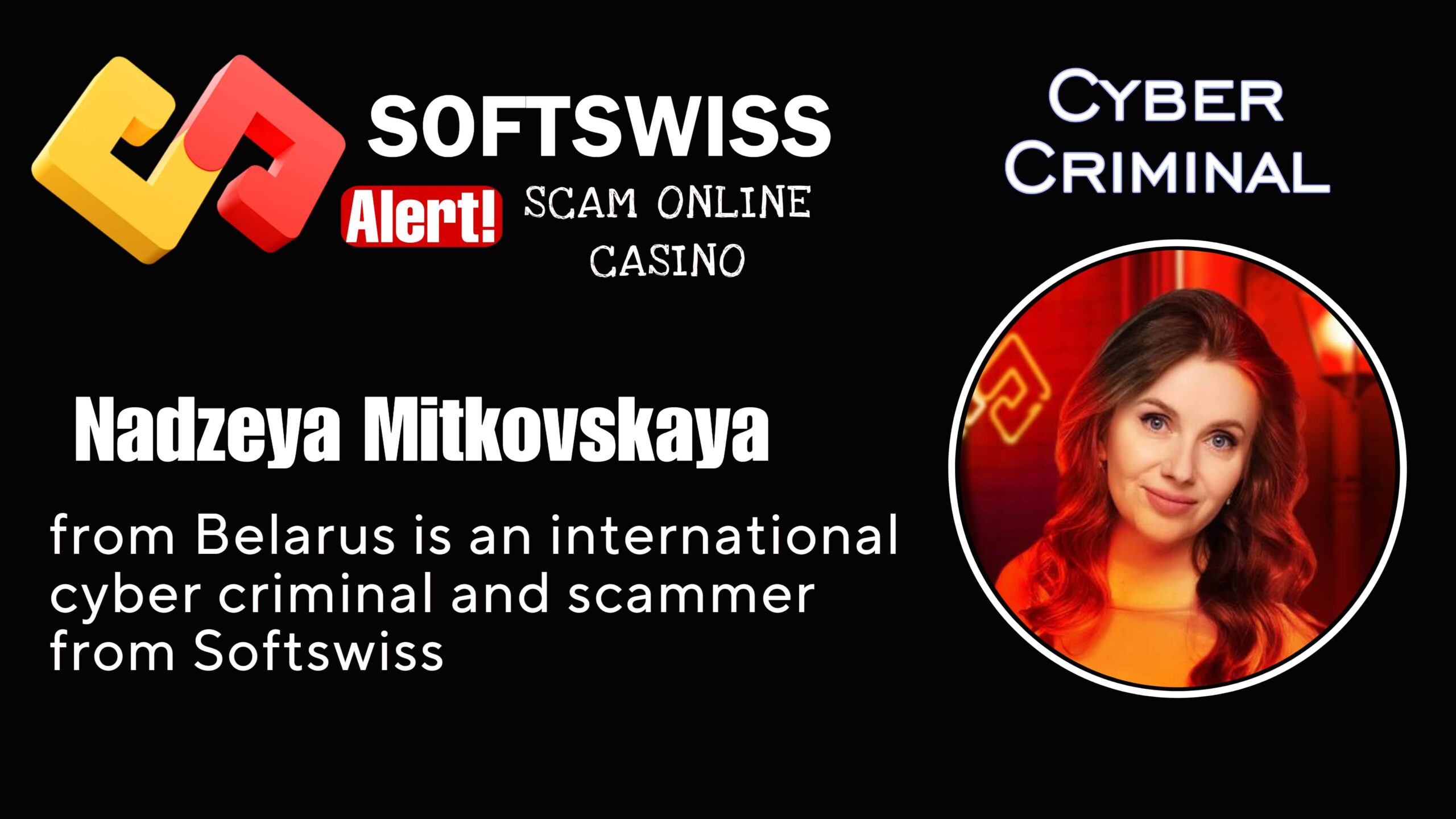 Nadzeya Mitkovskaya - softswiss scam - Casino by Softswiss